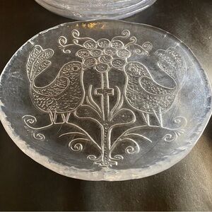 Kosta Boda mid century Swedish cheese plate